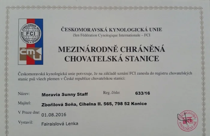 Moravia Sunny Staff