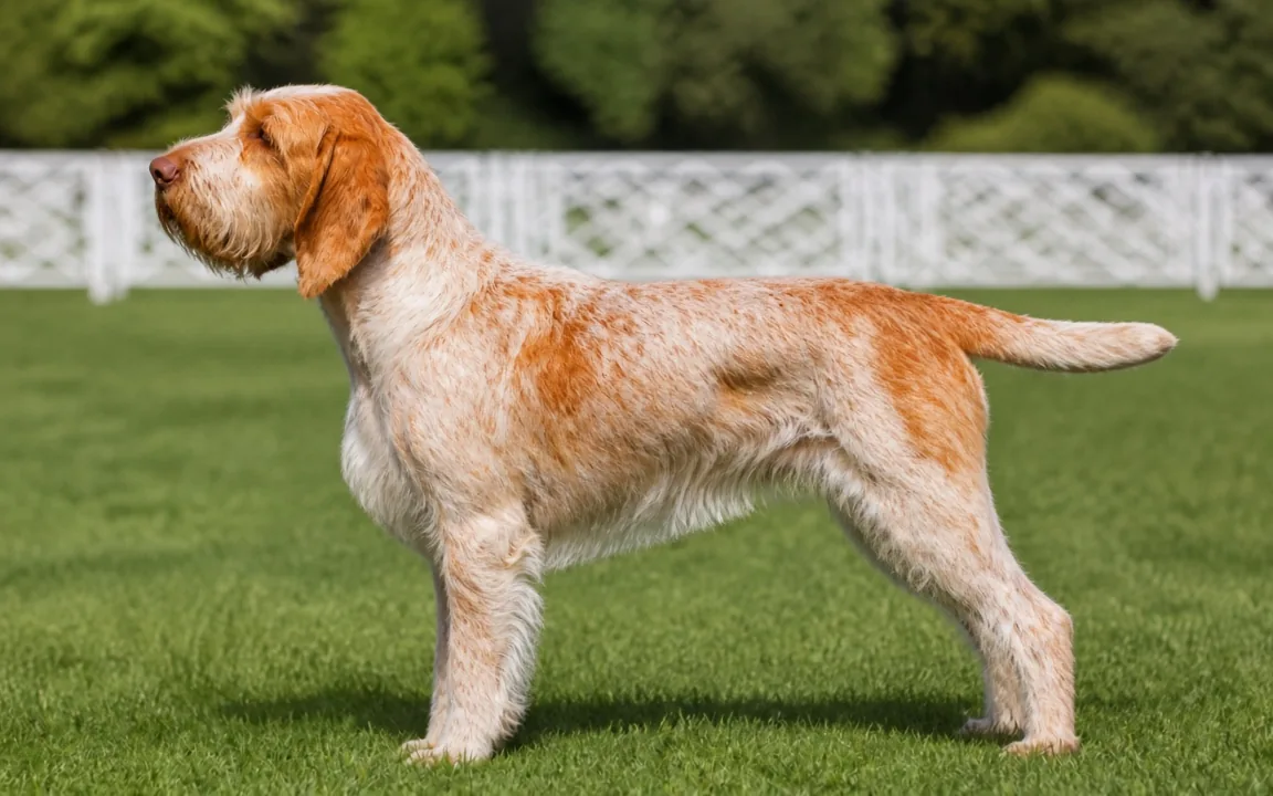 Italský spinone — Bílooranžová