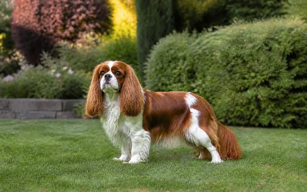 Kavalír King Charles španěl — Ruby (sytě červená)